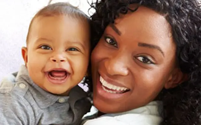 Family smiling