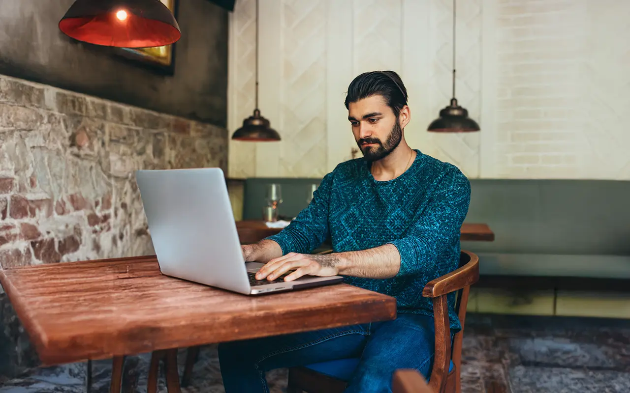 Man on laptop