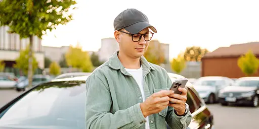 Man on phone